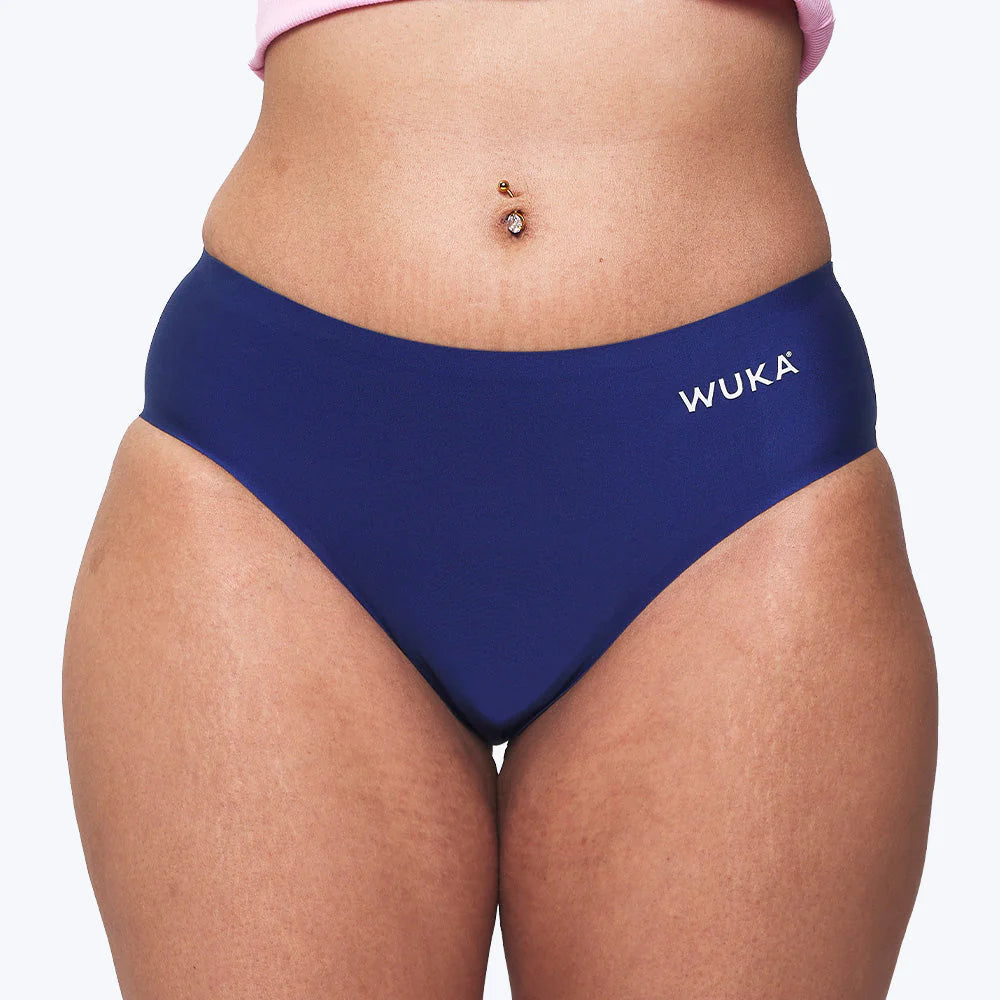 WUKA Menstruationstrusse Teen Stretch Seamless - Heavy flow - Blå