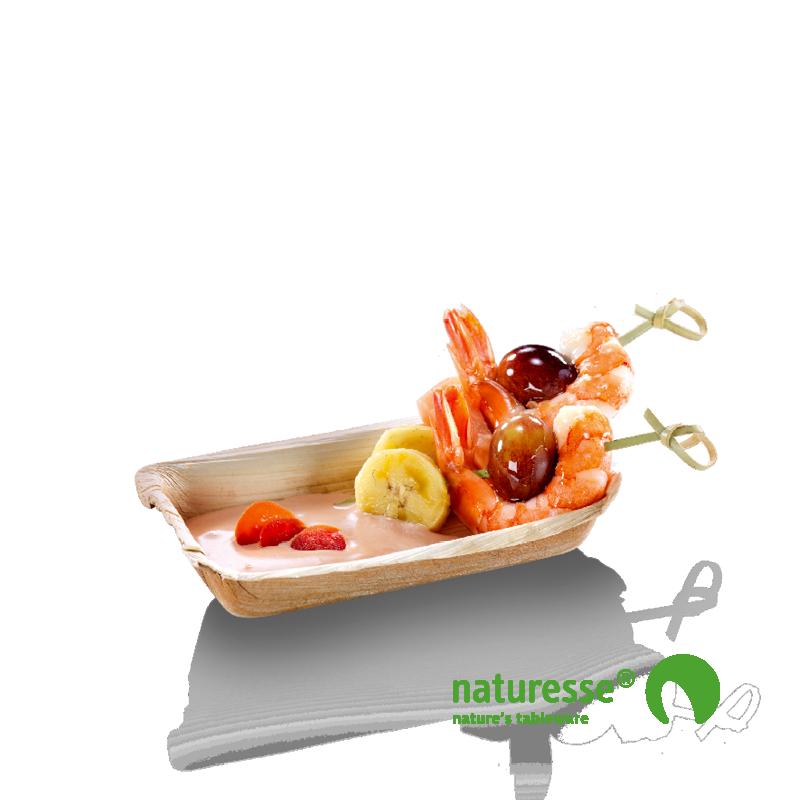 Naturesse - Dipskål af palmeblade - 7 x 12 cm Naturesse