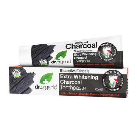 Dr. Organic - Økologisk tandpasta - Charcoal - 100 ml Dr. Organic