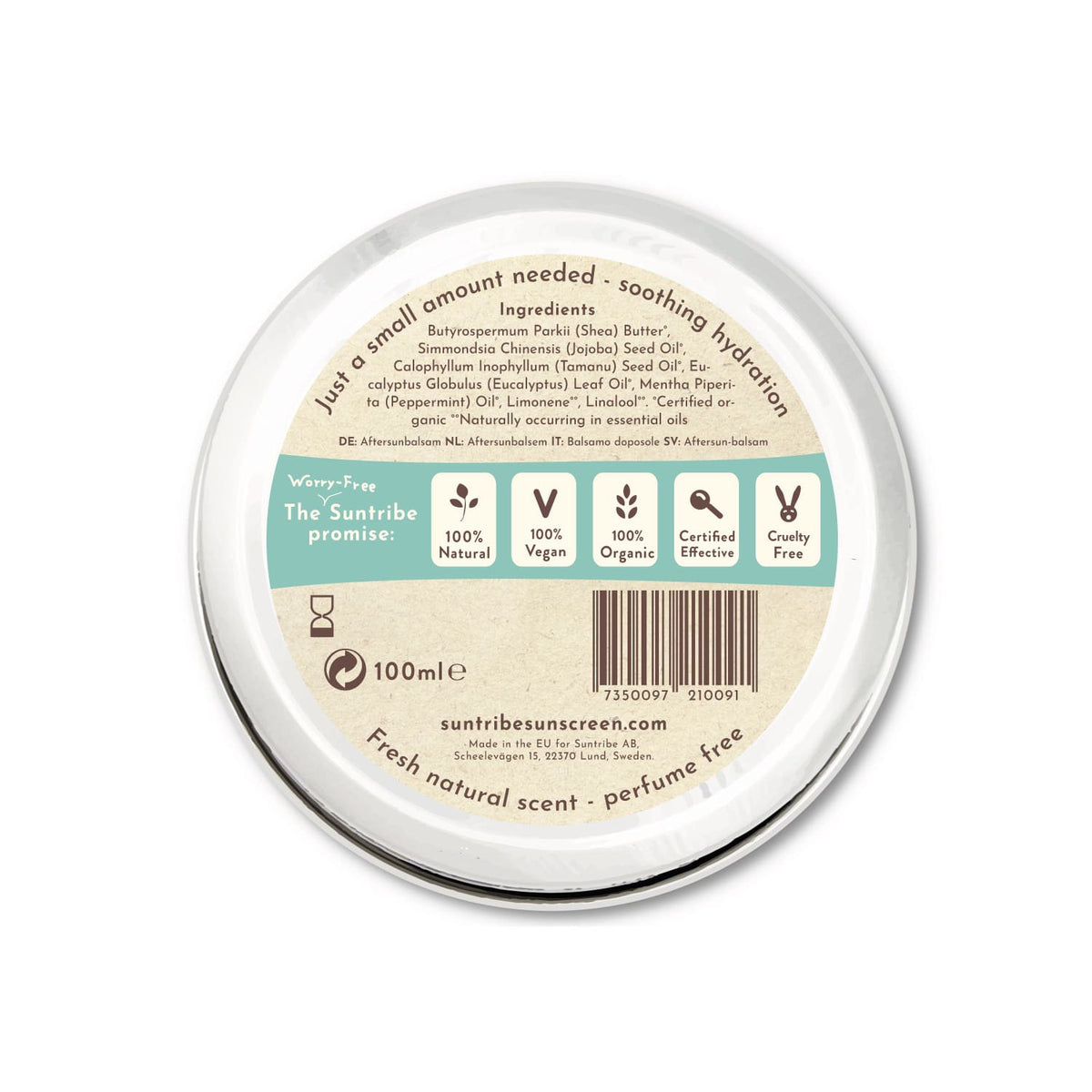 Suntribe All Natural Aftersun Balm Eucalyptus & Jojoba, 100 ml