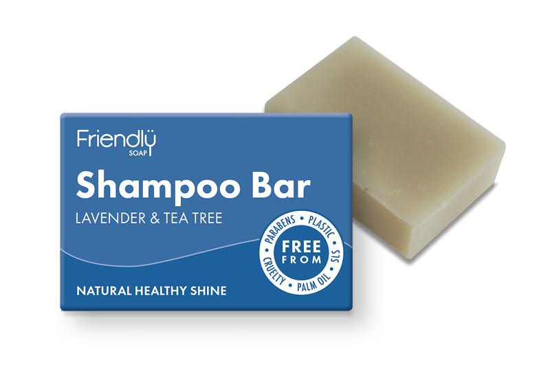 Friendly - Shampoobar med Lavendel og Tea Tree- 95 gram Friendly Soap