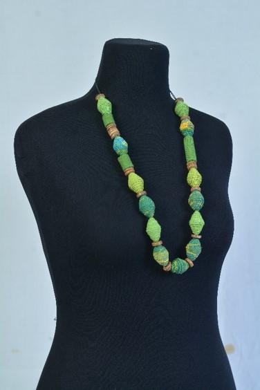 Selyn Fairtrade Fashion - Upcycled - AMAZONAS grøn halskæde Selyn