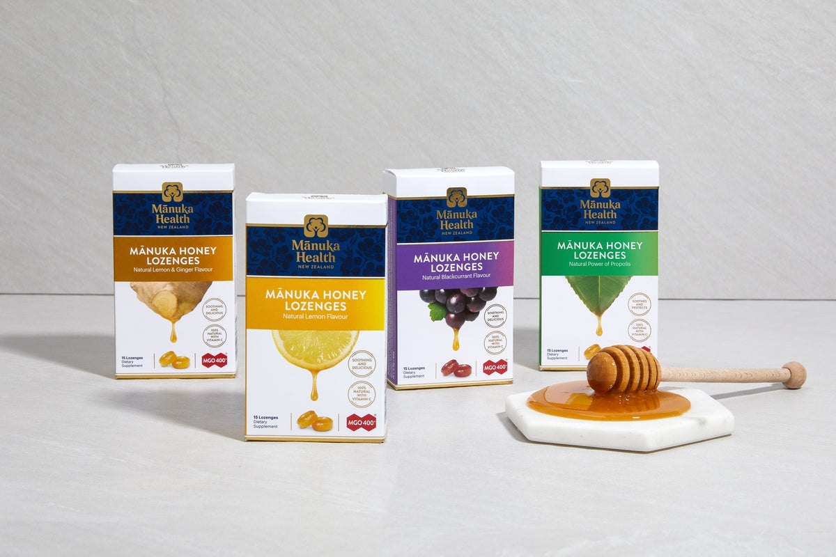 Manuka Health Sugetablet - Citron & Ingefær 15 stk