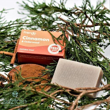 Friendly Sæbe - Kanel & Cedertræ - 95 gram Friendly Soap