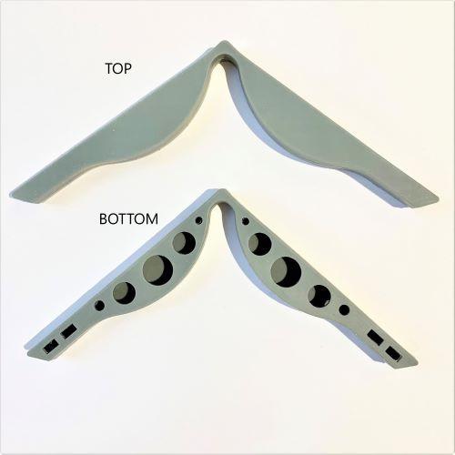 Silikone udlufter til mundbind - Grå - 1stk GreenGenius