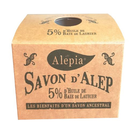 Alépia - Authentic Aleppo Soap - 5% Laurbær Olie – 200g Alépia