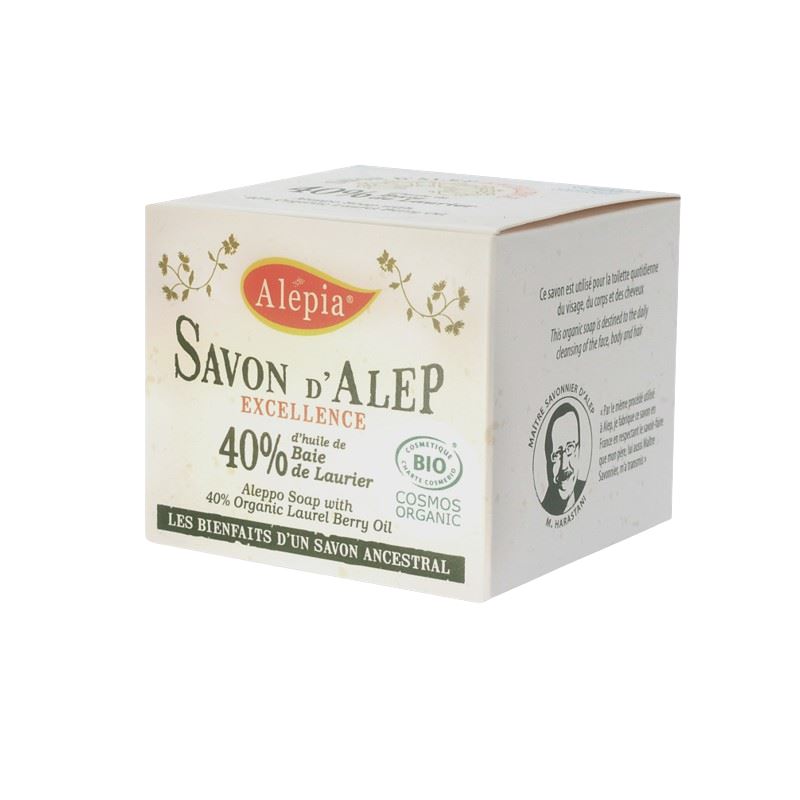 Alépia – Excellence Aleppo Soap - 40% - Økologisk – 200g Alépia