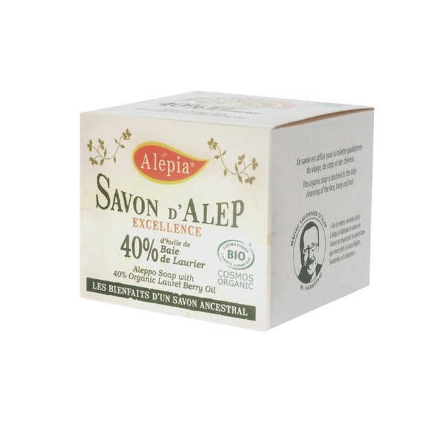 Alépia – Excellence Aleppo Soap - 40% - Økologisk – 200g Alépia