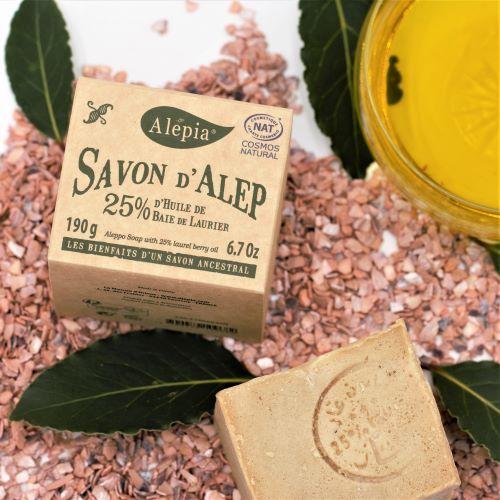Alépia - Authentic Aleppo Soap - 25% Laurbær Olie – 200g Alépia