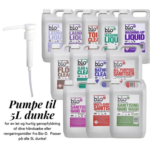 BIO-D - Pumpe til 5 Liter dunke - Gør genopfyldning nemt Bio-D