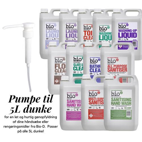 BIO-D - Pumpe til 5 Liter dunke - Gør genopfyldning nemt Bio-D