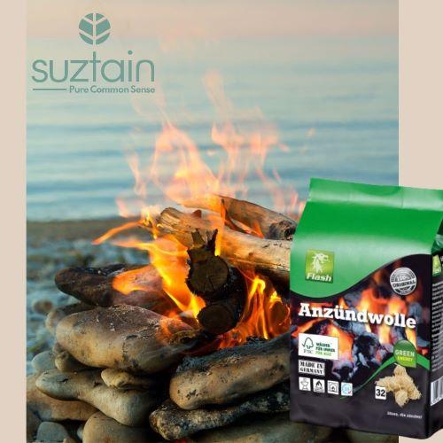 Flash - Optændingsblokke - Træ og voks - 32 stk Flash