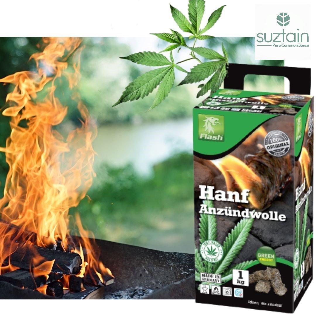 Flash - Optændingsblokke - Hamp - 1 kg - 76 stk Flash