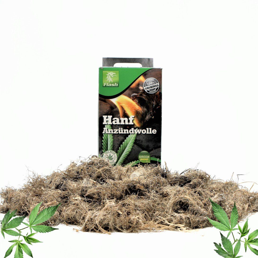 Flash - Optændingsblokke - Hamp - 1 kg - 76 stk Flash