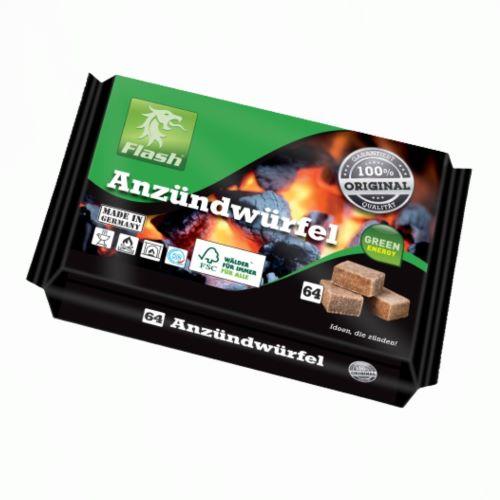 Flash - Optændingsblokke - Træ og voks - 64 stk Flash