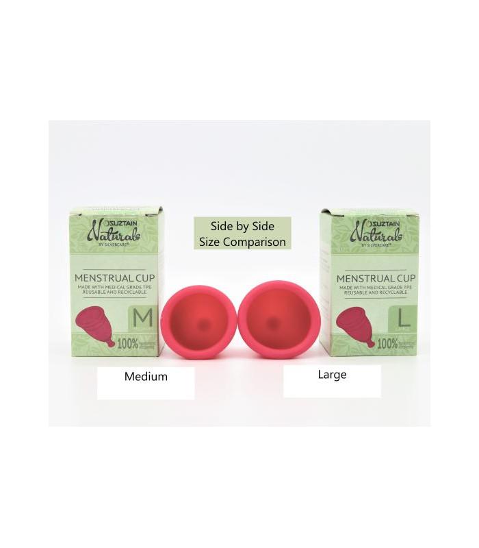 Silvercare by Suztain - Menstruations kop - Str. M Silvercare
