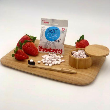 Denttabs - Tandpasta tabletter Børn - Jordbær - m/fluor - 125 Denttabs