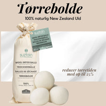 Indlæs billede til gallerivisning Suztain Everyday - Tørrebolde i 100% NZ uld - 3stk
