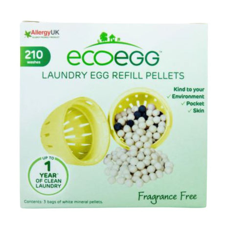 Ecoegg - Refill til vaskeæg - 210 vaske - Uden duft Ecoegg