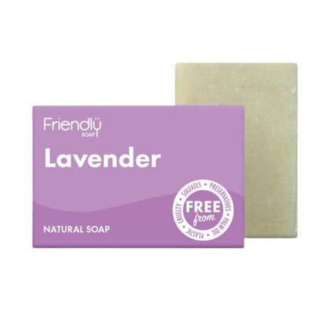 Friendly - Sæbebar med Lavendel - 95 gram Friendly Soap