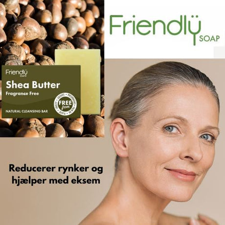 Friendly - Ansigtssæbe med Sheasmør - 95 gram Friendly Soap