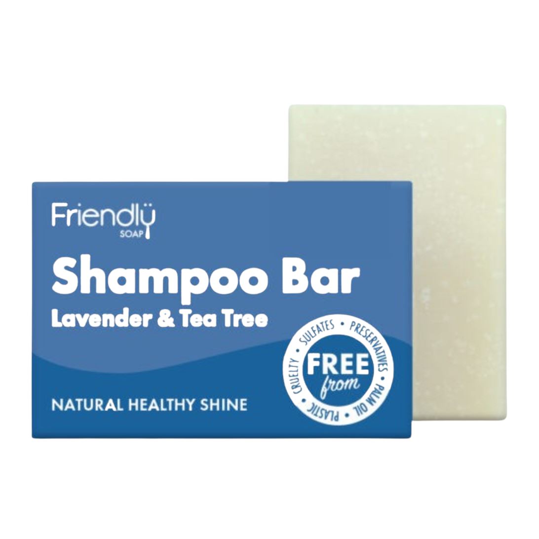 Friendly - Shampoobar med Lavendel og Tea Tree- 95 gram Friendly Soap