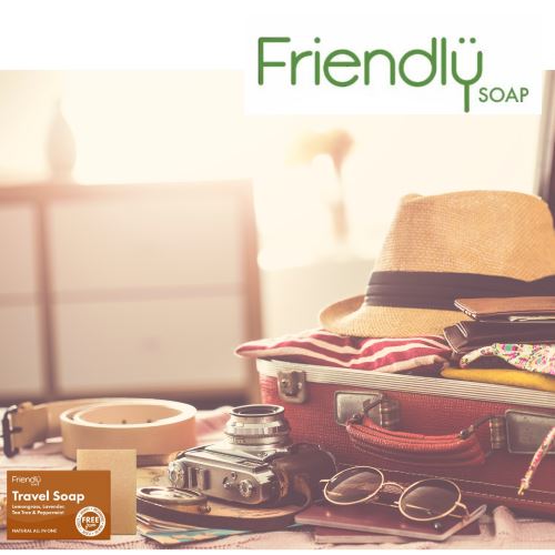 Friendly Travel Soap - Lavendel, Citrongræs, Mint & Tetræ - 95g Friendly Soap