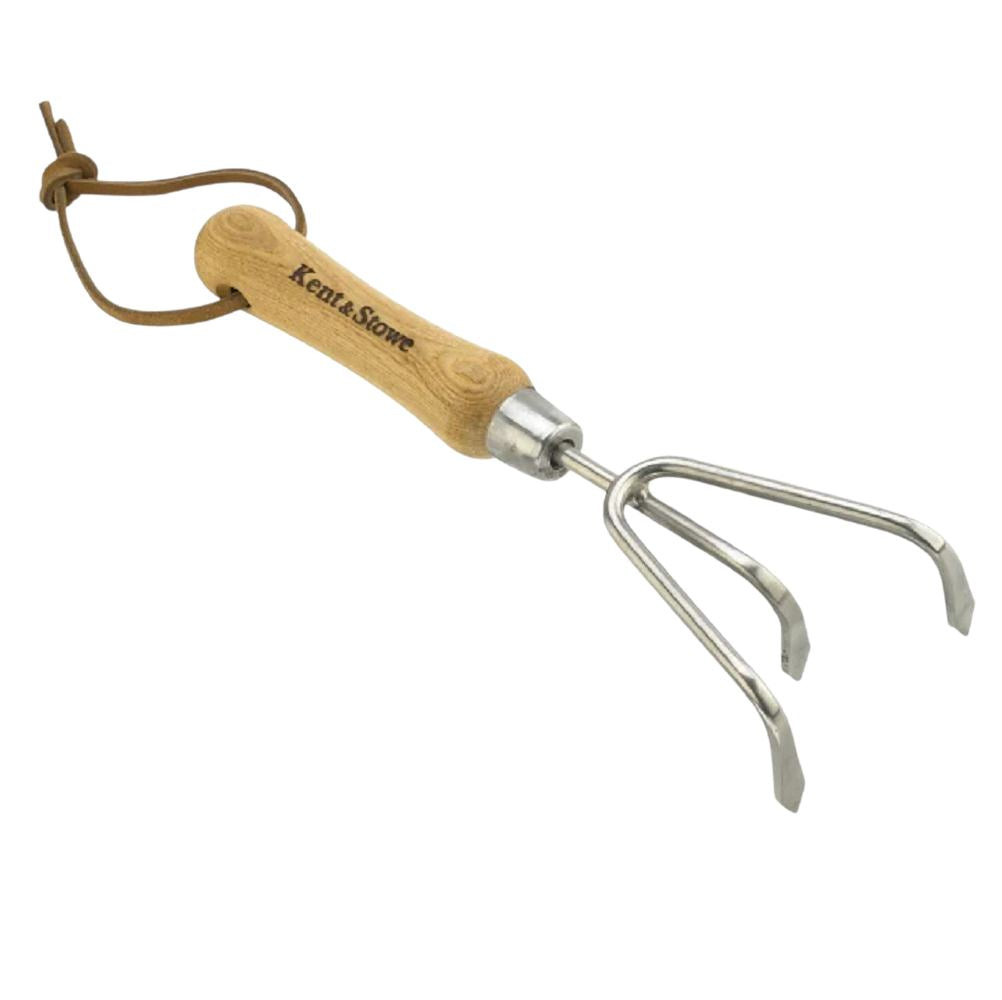 Kent & Stowe 3 Tands Håndkultivator håndtag i asketræ Kent & Stowe