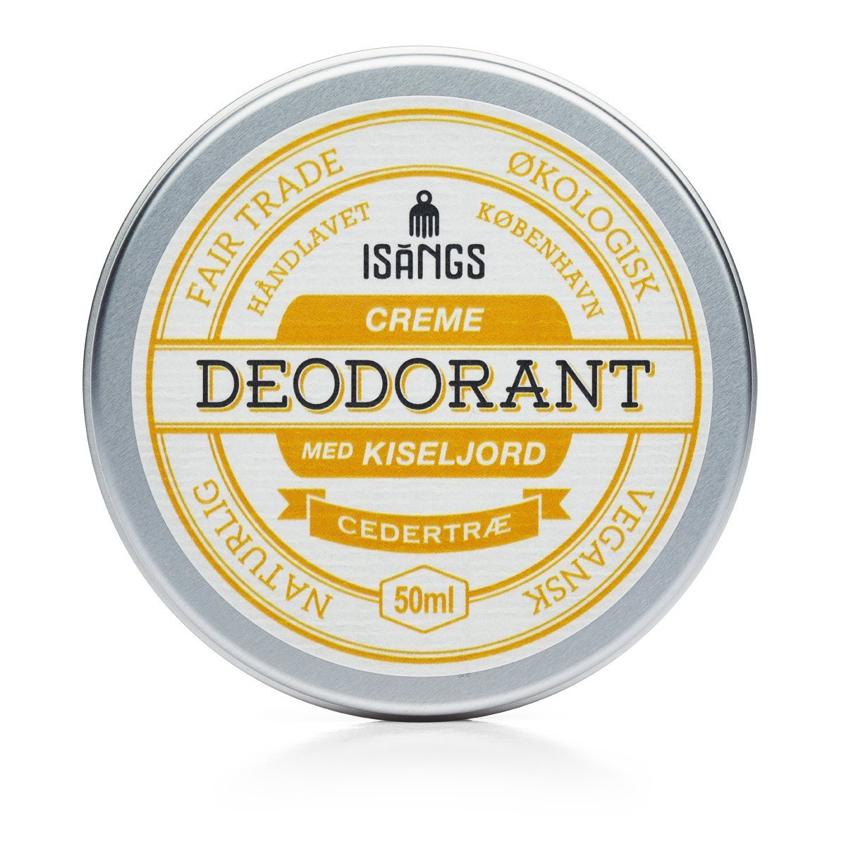 Isangs Creme Deodorant med Kiseljord - Cedertræ Isangs
