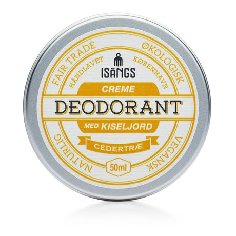 Isangs Creme Deodorant med Kiseljord - Cedertræ Isangs