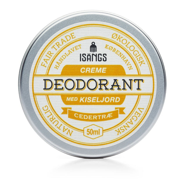 Isangs Creme Deodorant med Kiseljord - Cedertræ Isangs