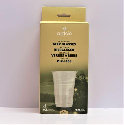 Suztain - Ølglas af planter - plastfri - 8 stk / 400ml Suztain