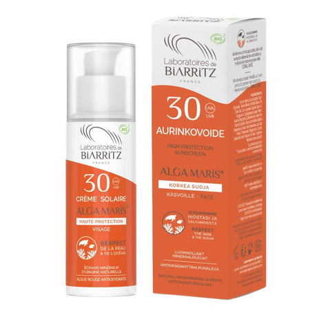 Alga Maris - Ansigtssolcreme - SPF30 - 50ml - Økologisk Laboratoires de Biarritz