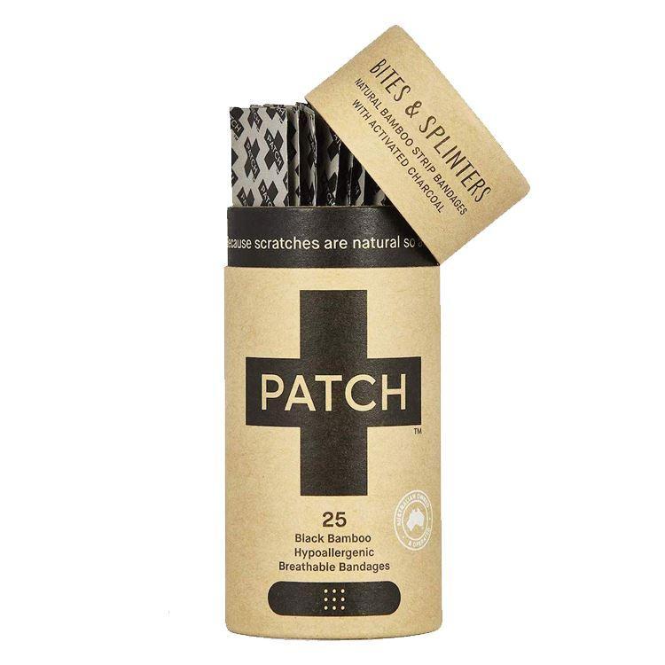 PATCH - Komposterbare plastre af bambus - Aktivt kul - 25stk PATCH