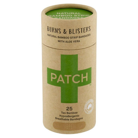 PATCH - Komposterbare plastre af bambus - Aloe Vera - 25stk PATCH