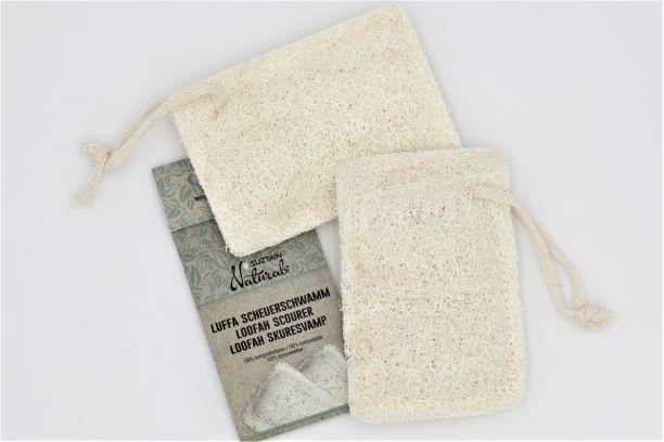 Suztain Naturals - Skuresvamp af Loofah 2-pak Suztain