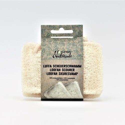 Suztain Naturals - Skuresvamp af Loofah 2-pak Suztain