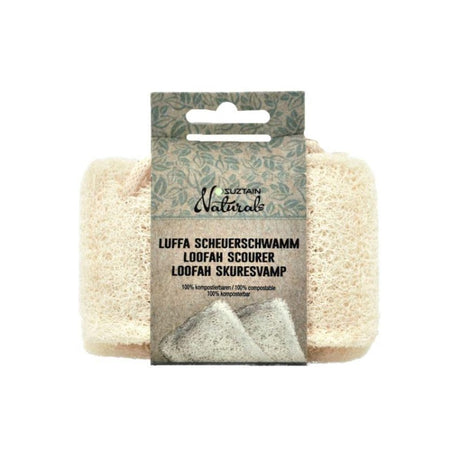 Suztain Naturals - Skuresvamp af Loofah 2-pak Suztain