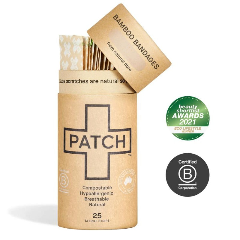 PATCH - Komposterbare plastre af bambus - Neutral - 25stk PATCH