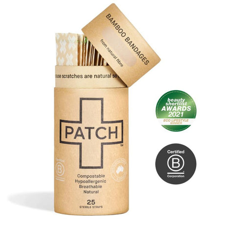 PATCH - Komposterbare plastre af bambus - Neutral - 25stk PATCH