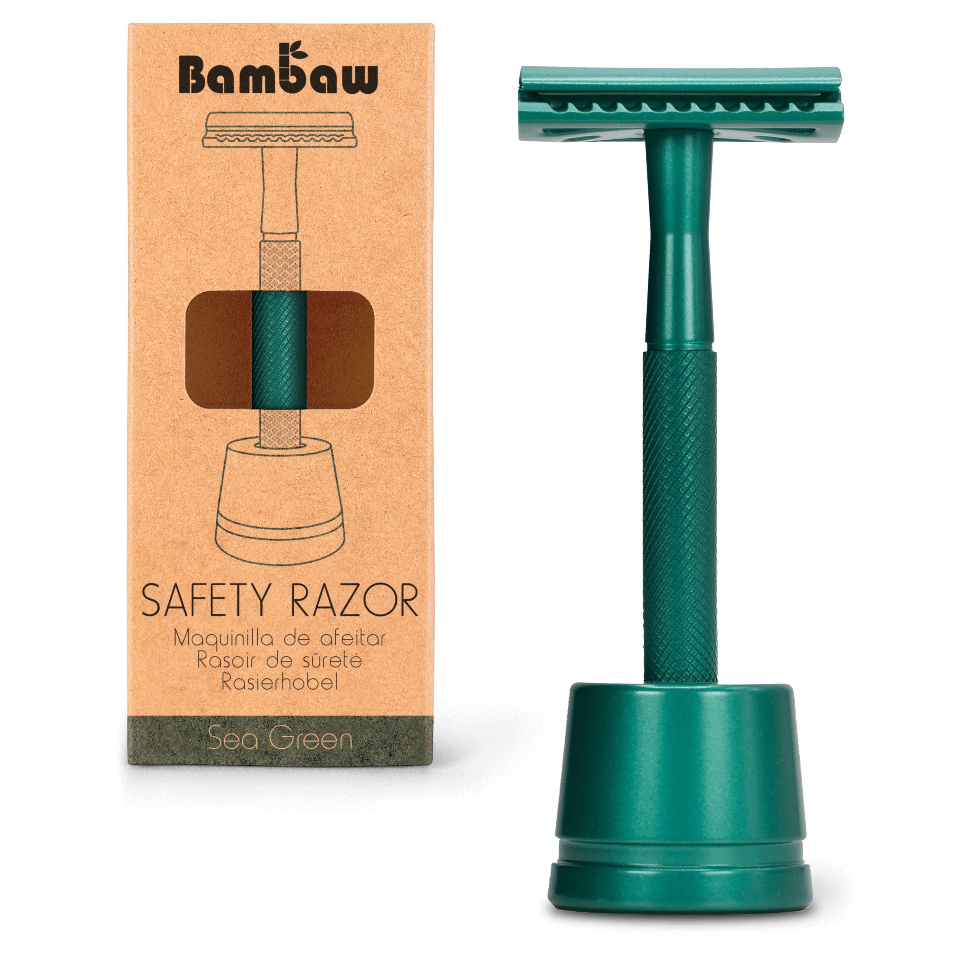 Bambaw Safety Razor Med Holder - Sea Green