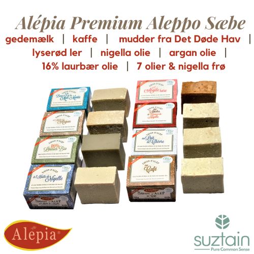 Alépia – Premium Aleppo Soap – 16% Laurbær Olie – 125g Alépia