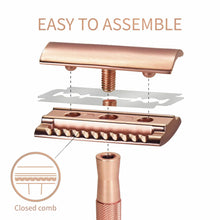 Load image into Gallery viewer, Bambaw Safety Razor Med Holder - Rose Gold
