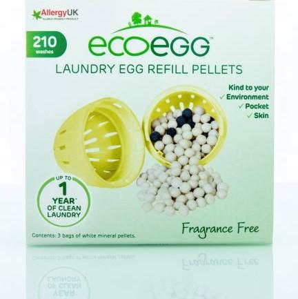 Ecoegg - Refill til vaskeæg - 210 vaske - Uden duft Ecoegg