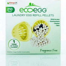 Indlæs billede til gallerivisning Ecoegg - Refill til vaskeæg - 210 vaske - Uden duft Ecoegg 

