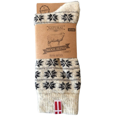 Ragsokker Nr 22B - M/Dansk flag af 80% uld