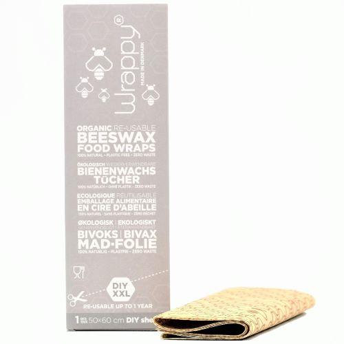 Wrappy bivoks genbrugelig madindpakning 1 ark DIY klip selv Wrappy