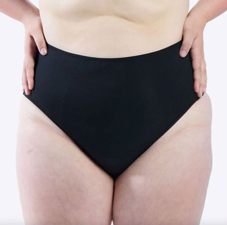 WUKA Bikini menstruationstrusse - High Waist - Sort