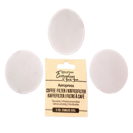 Suztain Everyday - Aeropress kaffefiltre - Rustfrit stål - 3 stk Suztain