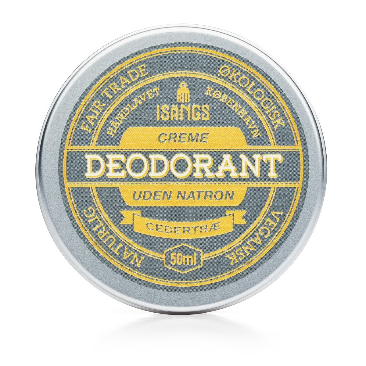 Isangs Creme Deodorant uden Natron - Cedertræ Isangs